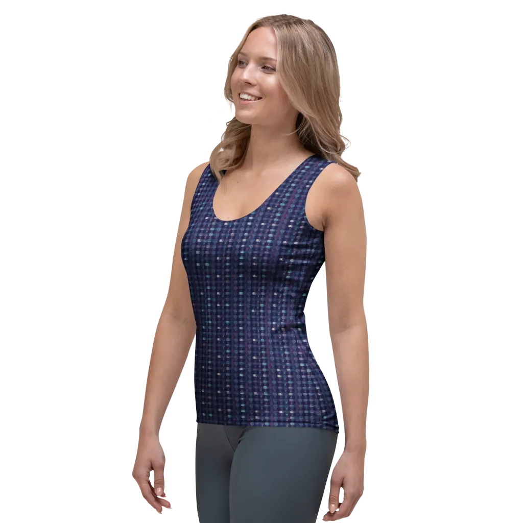 Midnight Circuit on Women's Tank Top — Left Front