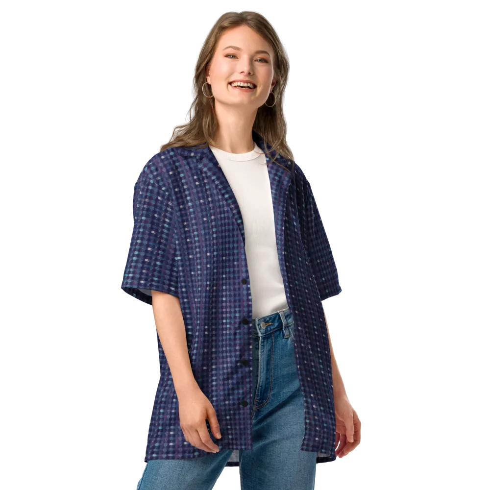 Midnight Circuit on Button Shirt — Front