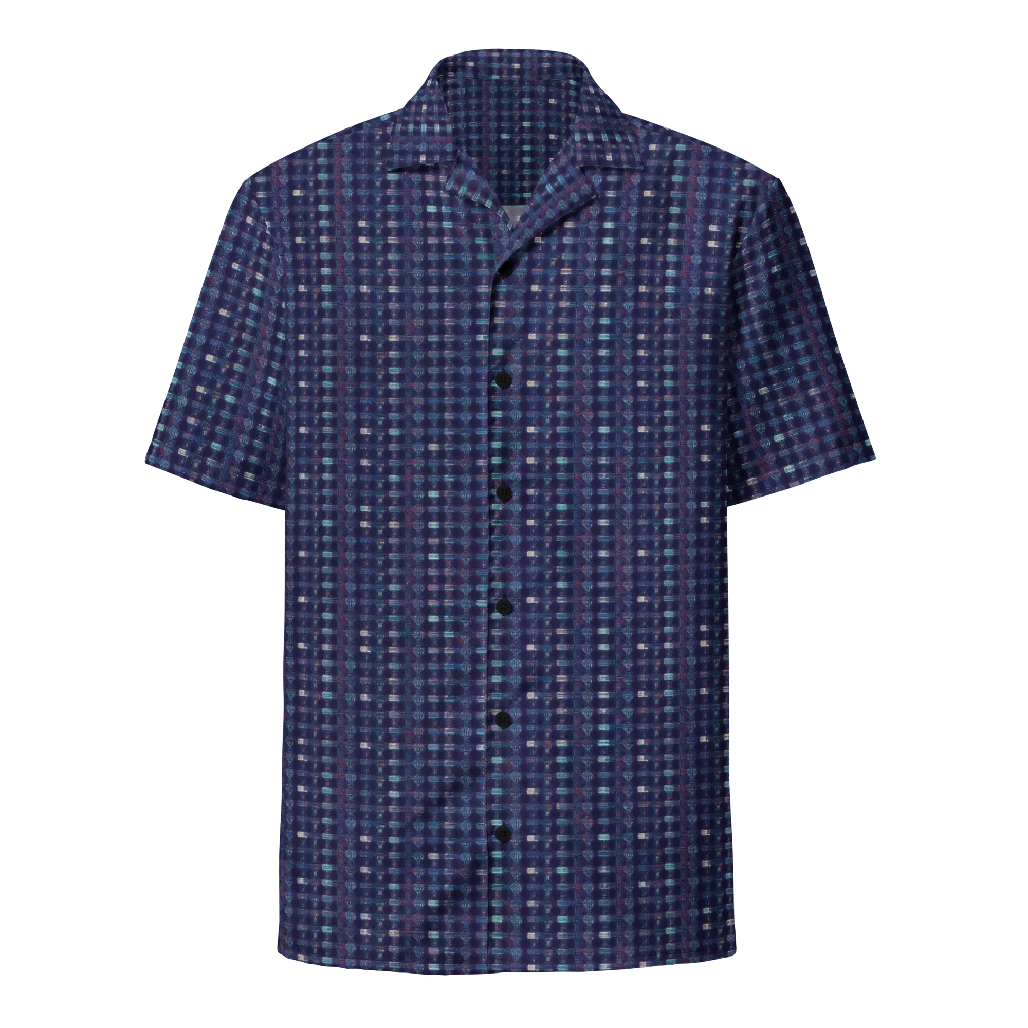 Midnight Circuit on Button Shirt — Front