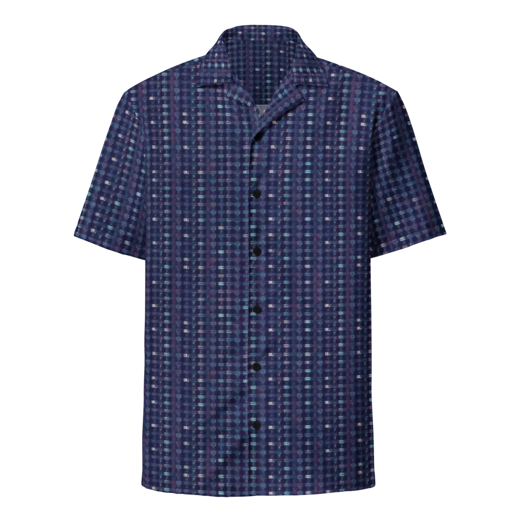 Midnight Circuit on Button Shirt — Front