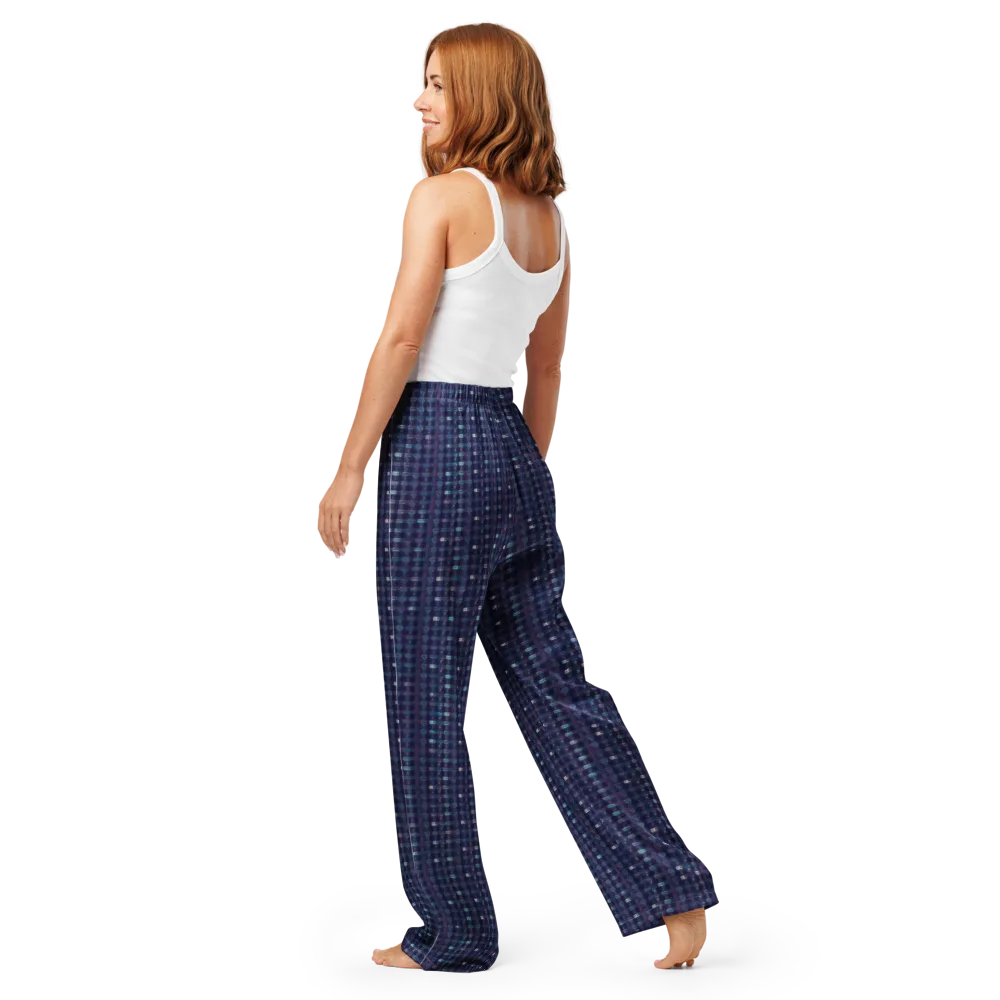 Midnight Circuit on Women's Pajama Pants — Back