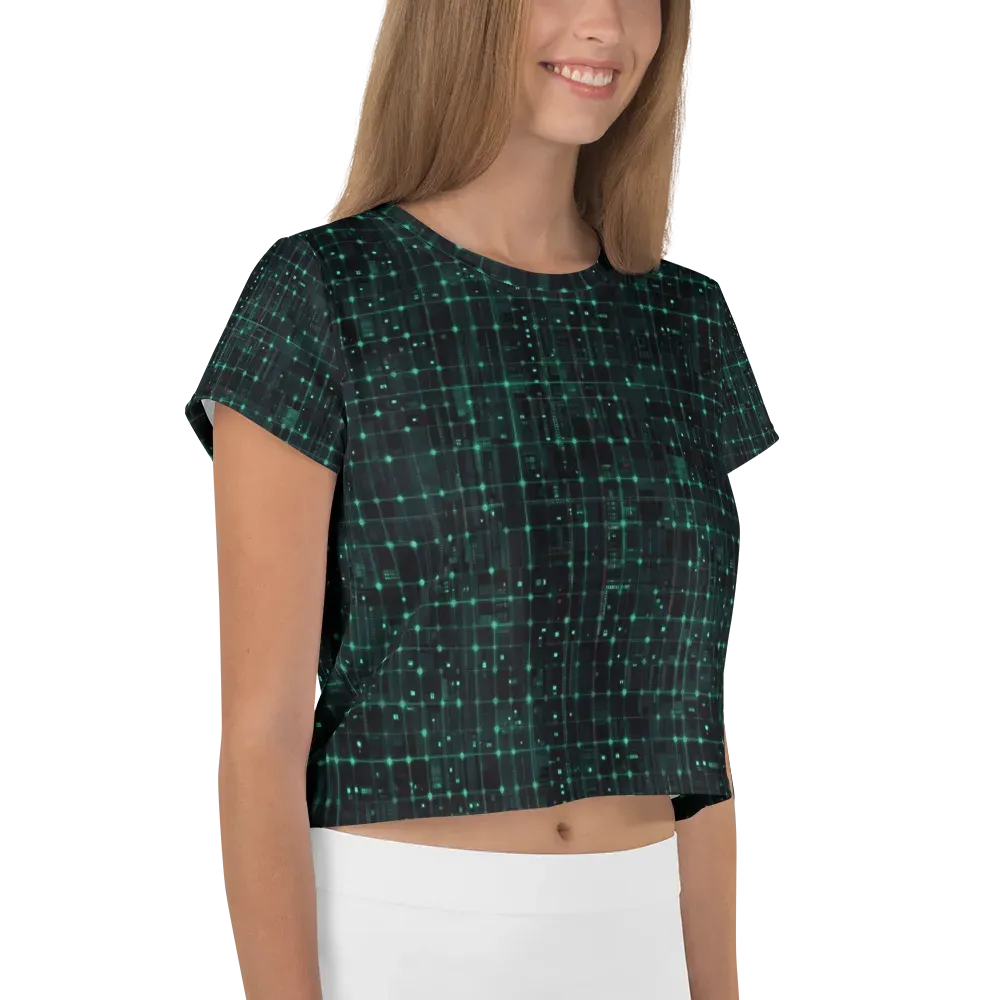 Neon Matrix on Crop Tee — Right