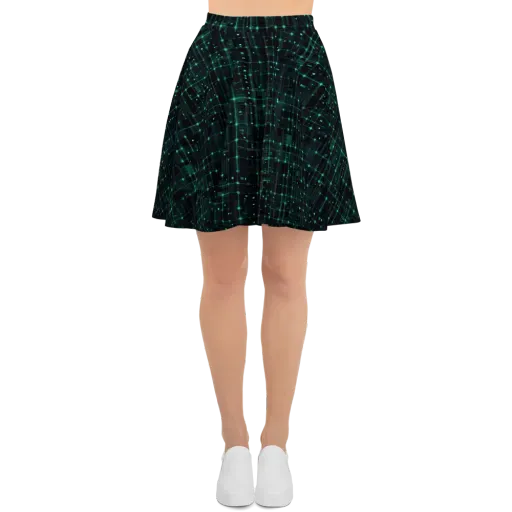 Neon Matrix on a Skater Skirt