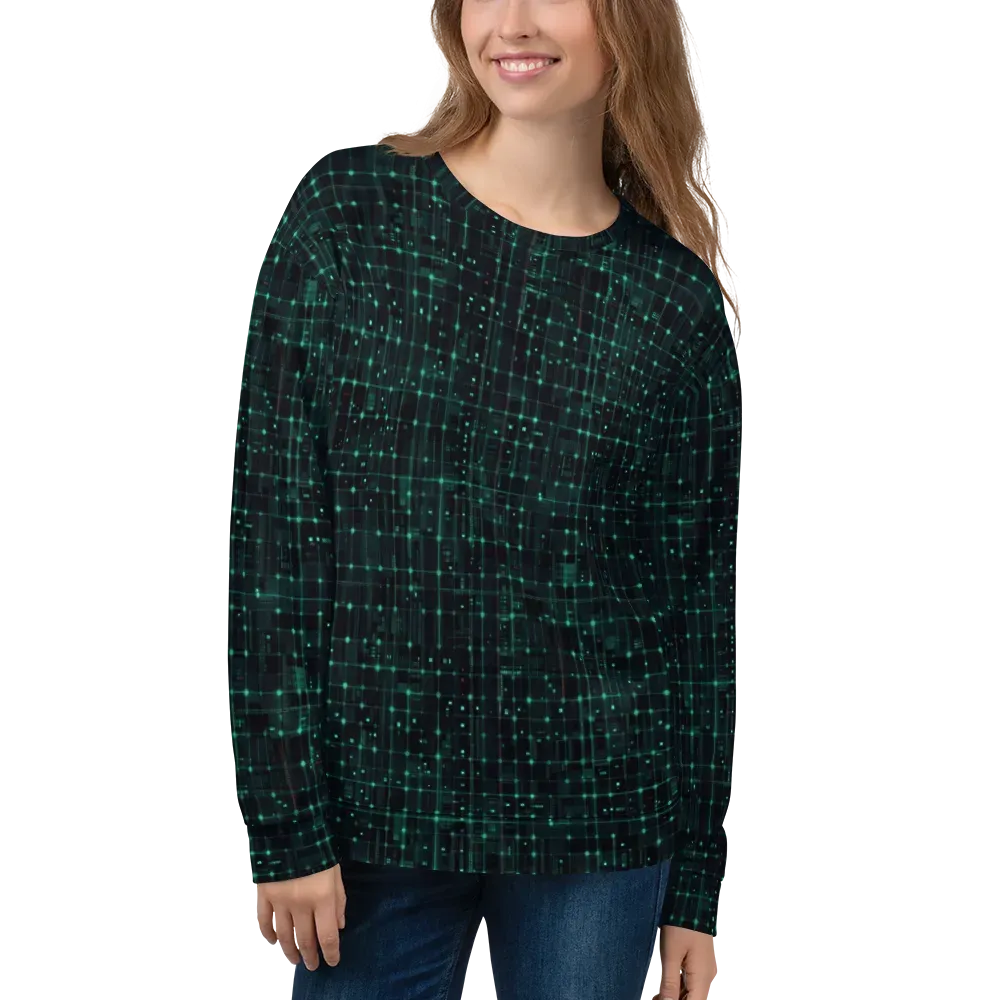 Neon Matrix on Sweatshirt — Front