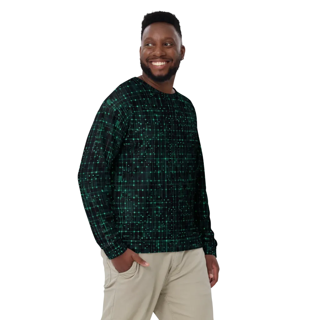 Neon Matrix on Sweatshirt — Front