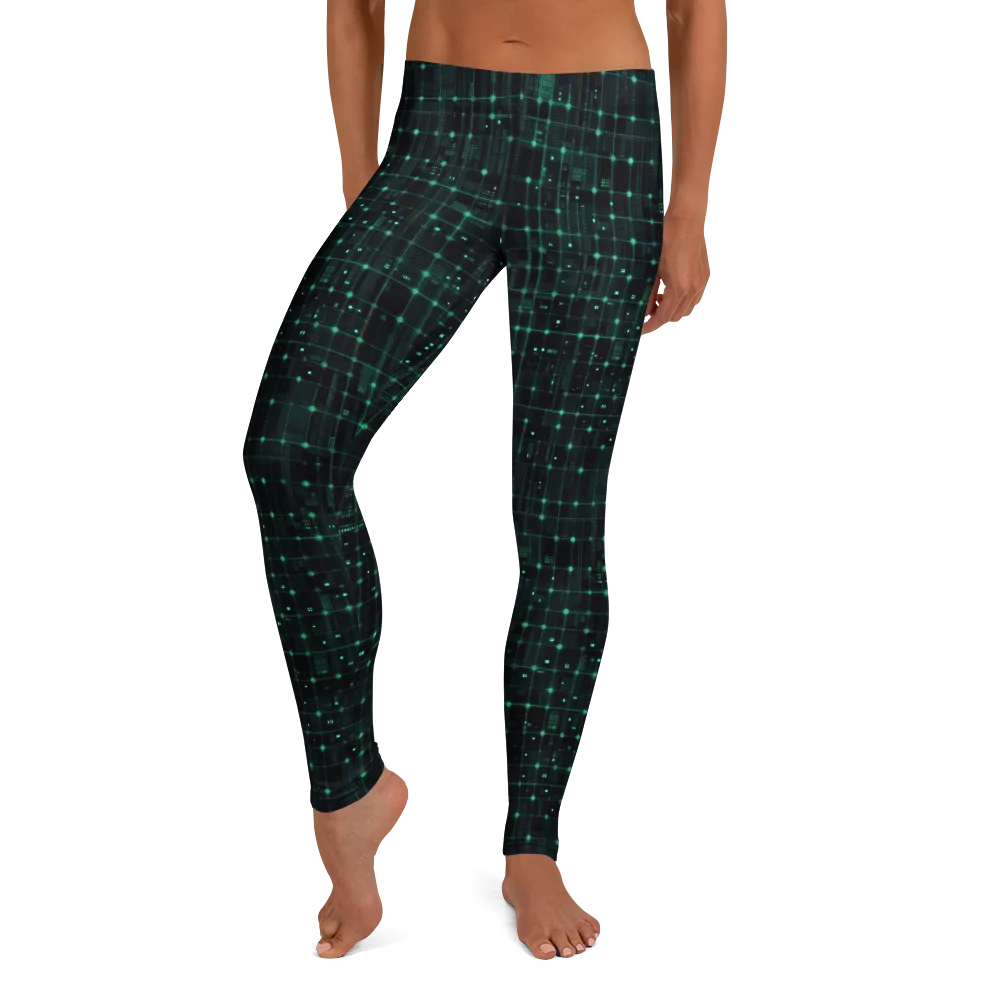 Neon Matrix on Leggings — Front