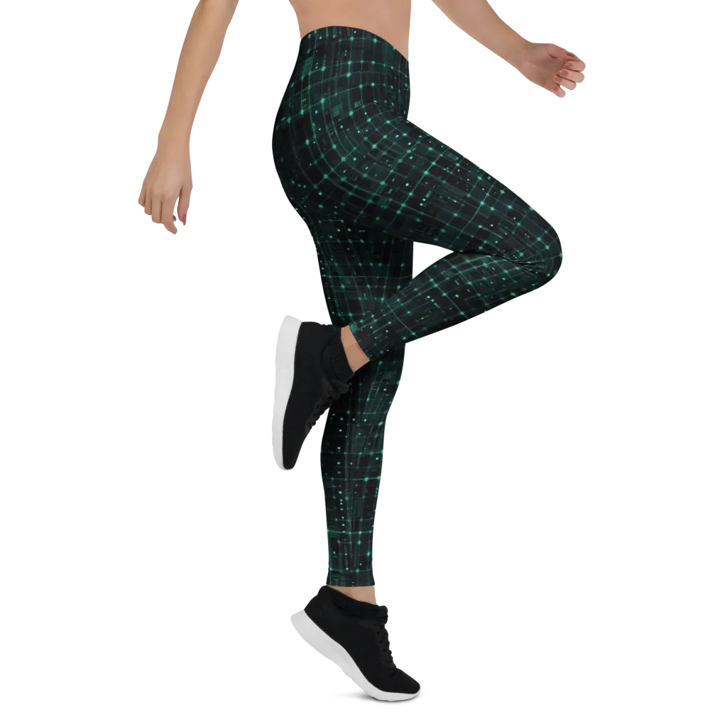 Neon Matrix on Leggings — Right