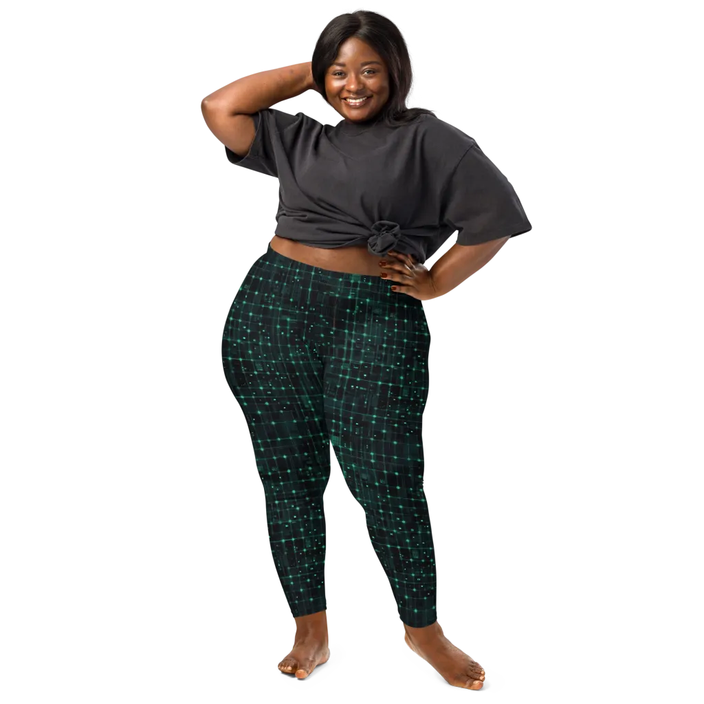 Neon Matrix on Leggings — Front