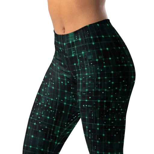 Neon Matrix on a Leggings