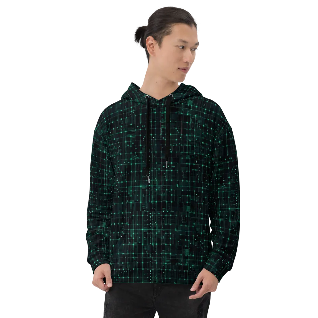 Neon Matrix on Hoodie — Front