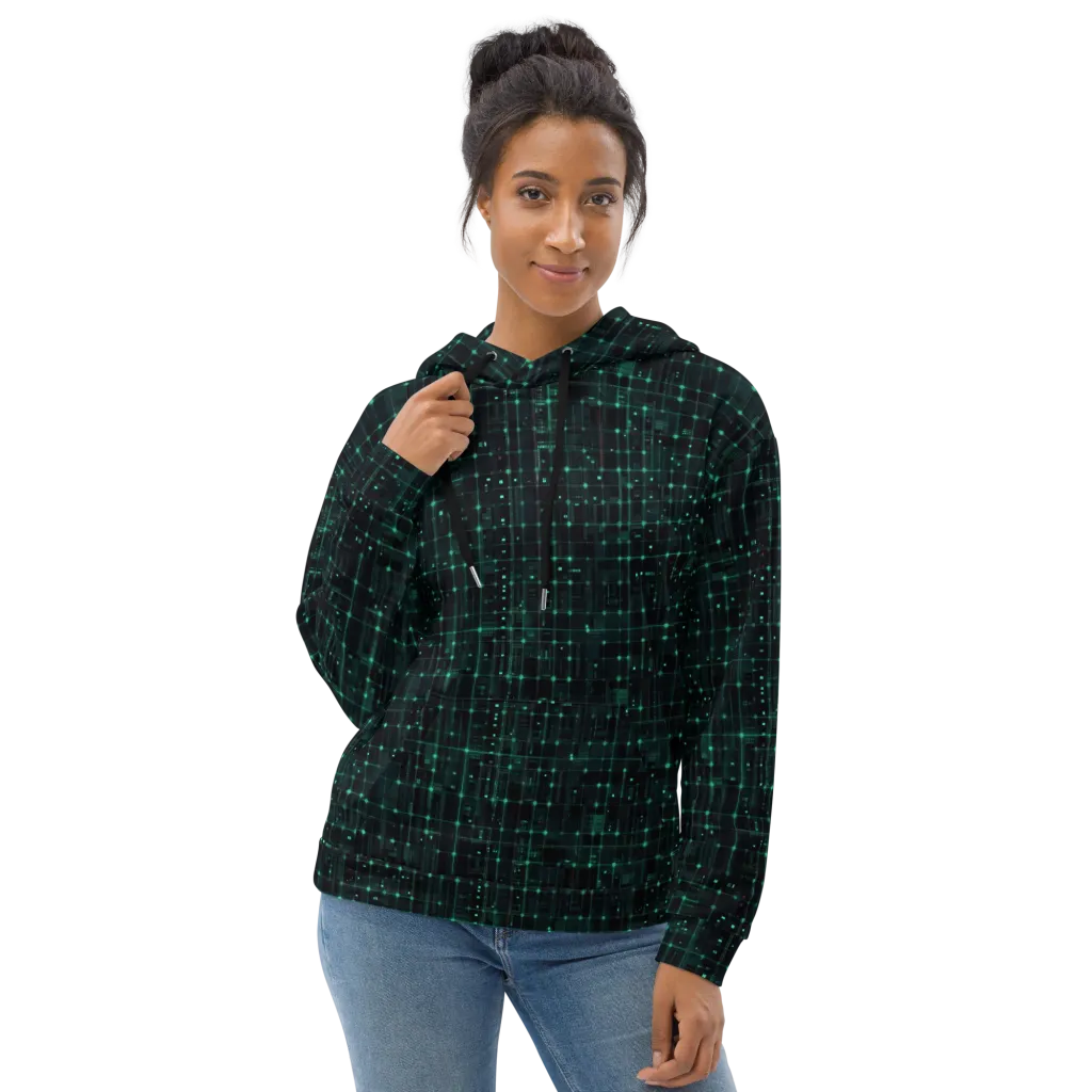 Neon Matrix on Hoodie — Front