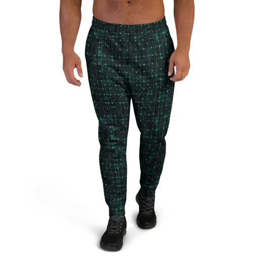 Neon Matrix on a Men's Joggers