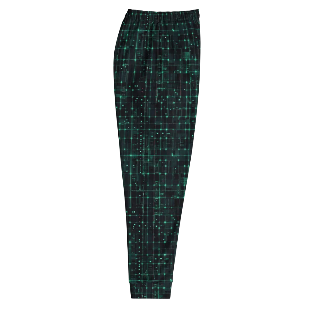 Neon Matrix on Men's Joggers — Right