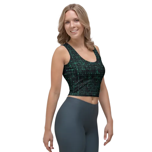 Neon Matrix on a Crop Top