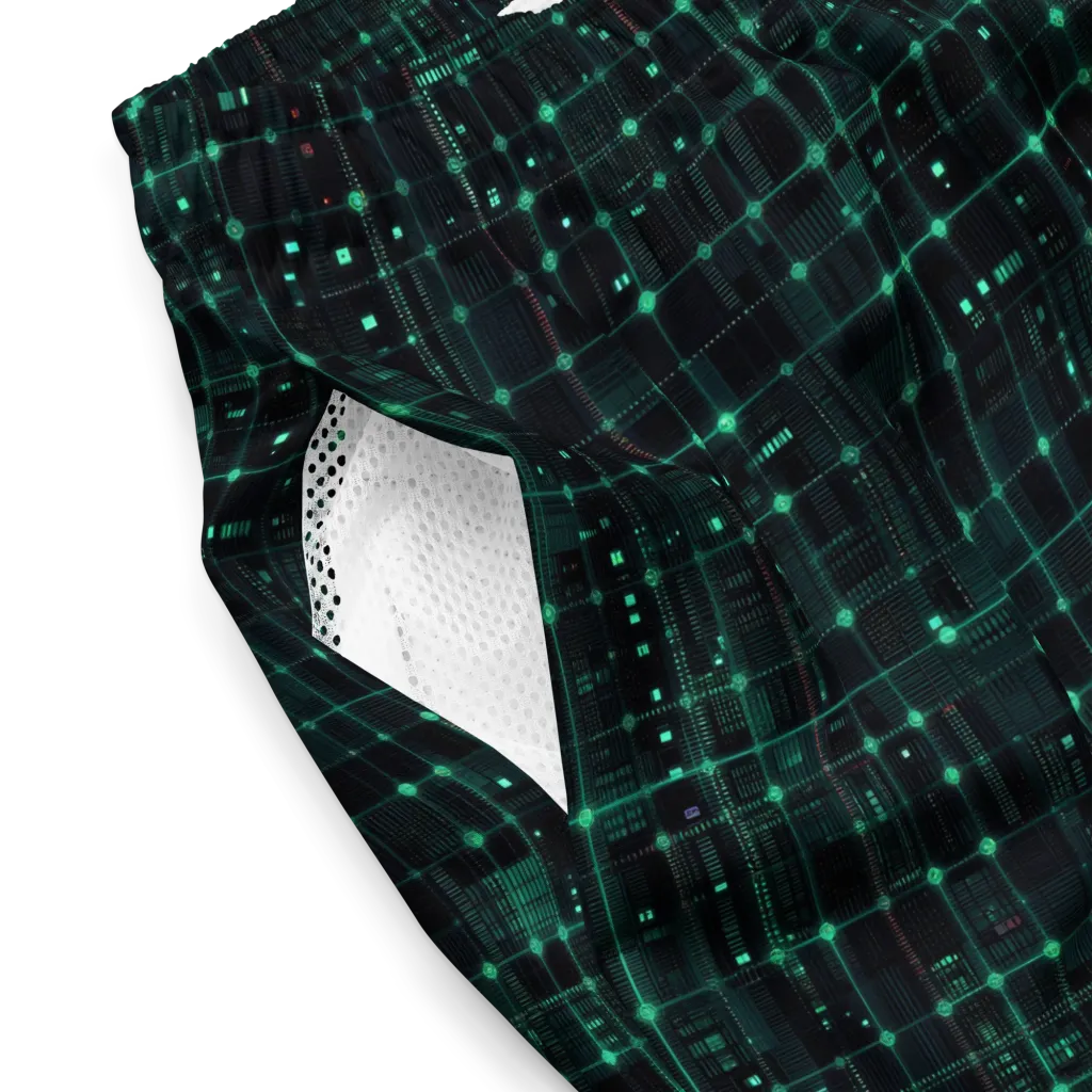 Neon Matrix on Swim Trunks — Product details 2