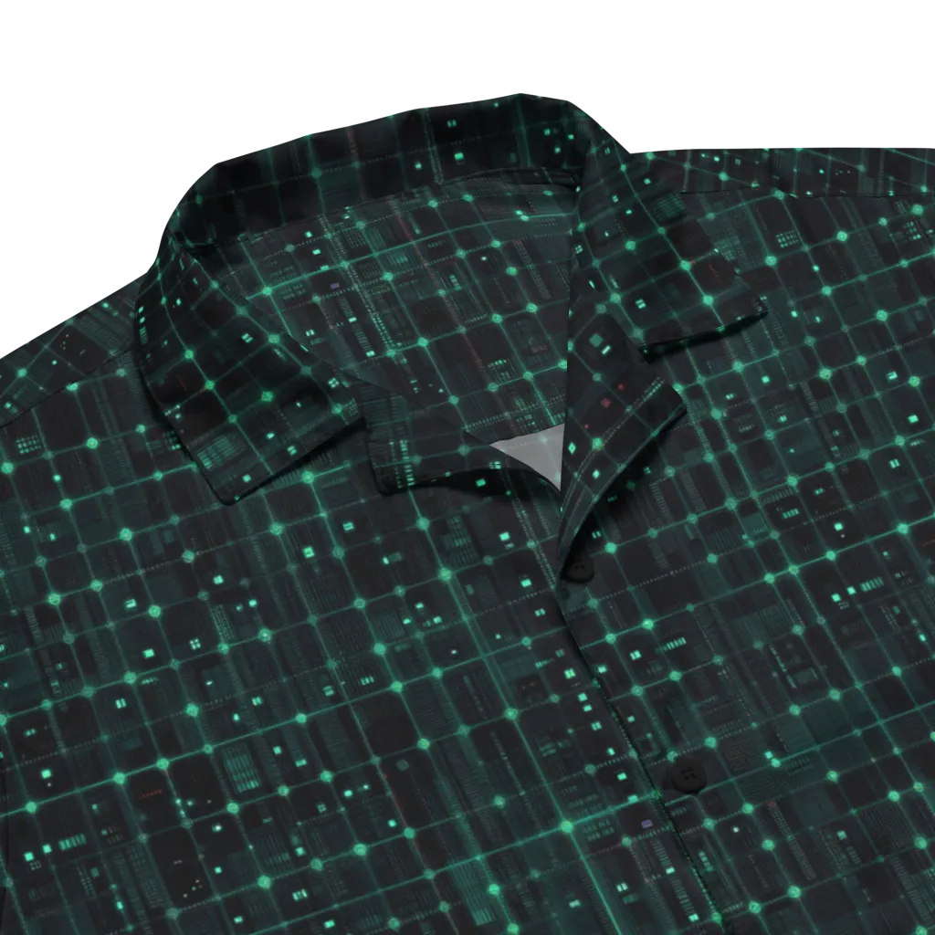 Neon Matrix on Button Shirt — Product details