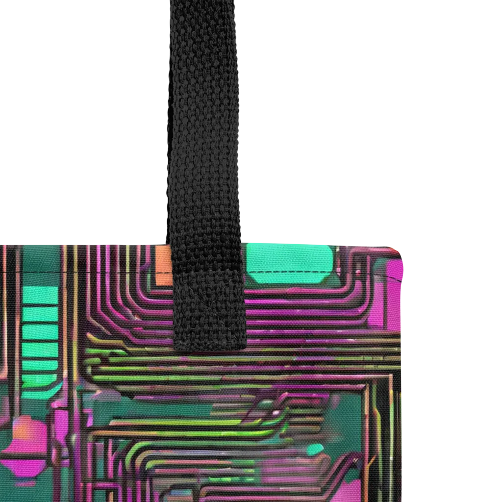 Neon Circuit on Tote Bag — Product details