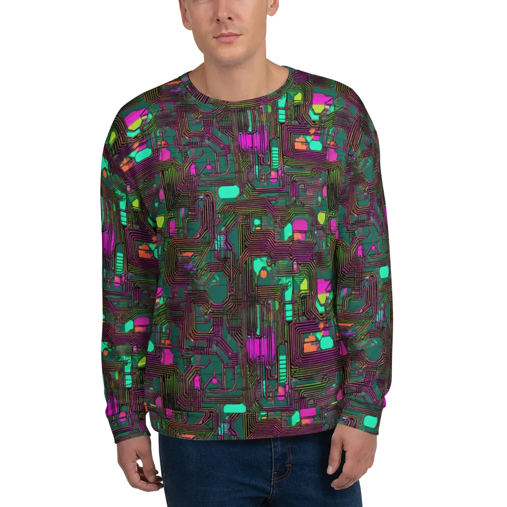 Neon Circuit on Sweatshirt — Front