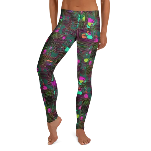 Neon Circuit on a Leggings