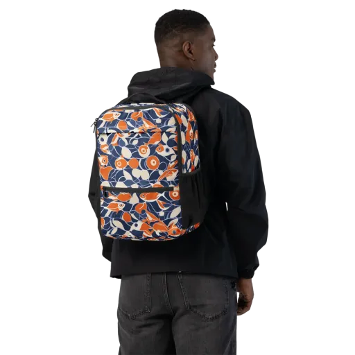 Navy Koi Garden on a Utility Backpack