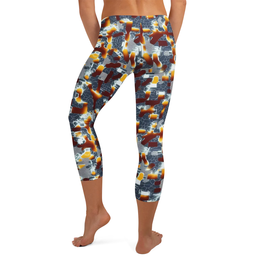 Amber Circuit on Capri Leggings — Back