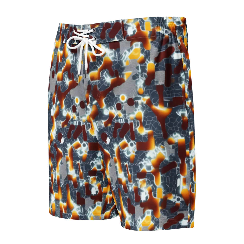 Amber Circuit on Men's Board Shorts — Front