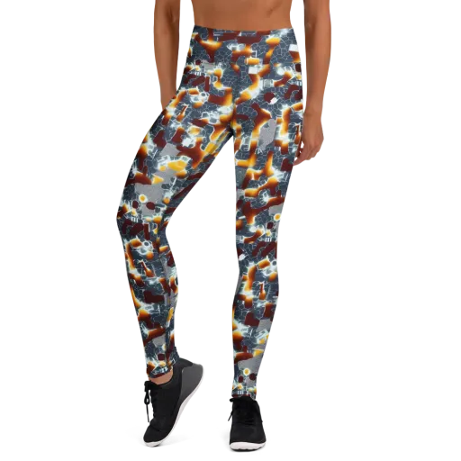 Amber Circuit on a Yoga Leggings