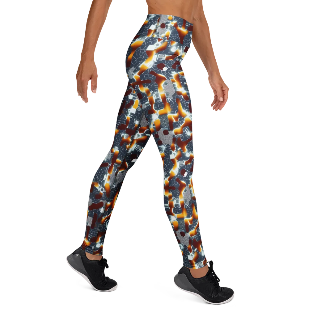 Amber Circuit on Yoga Leggings — Right