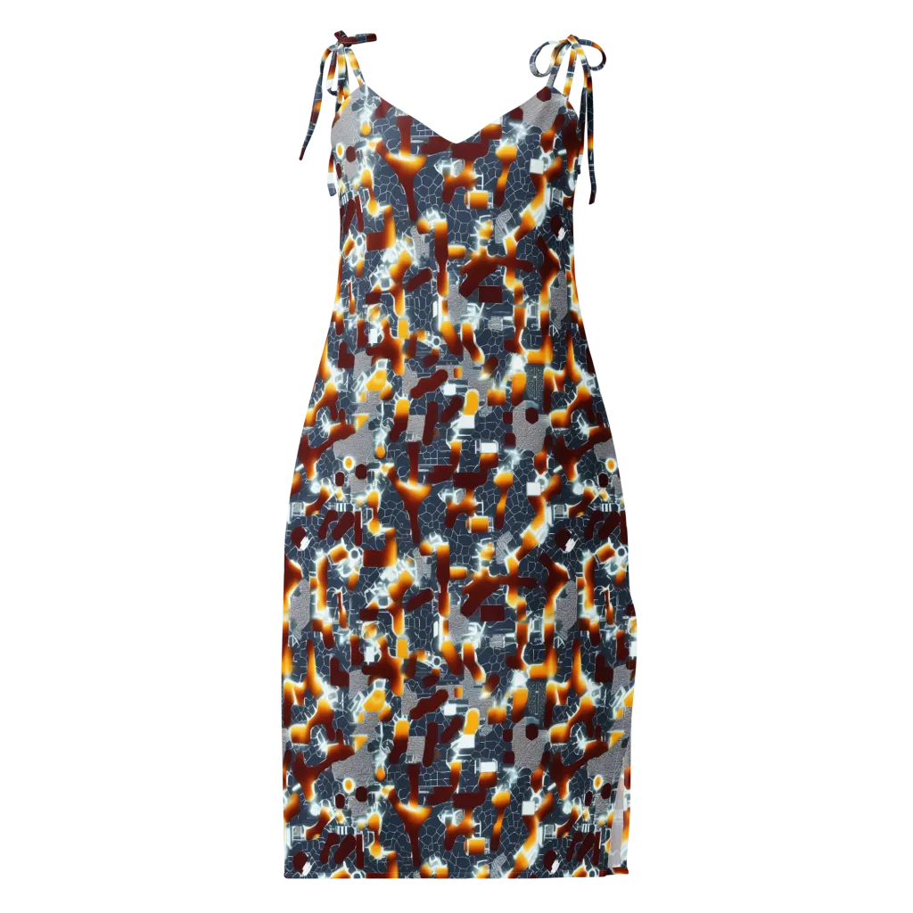 Amber Circuit on Slip Dress — Front