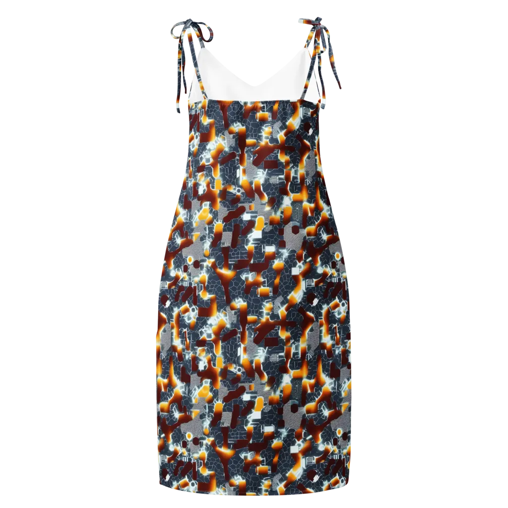 Amber Circuit on Slip Dress — Back