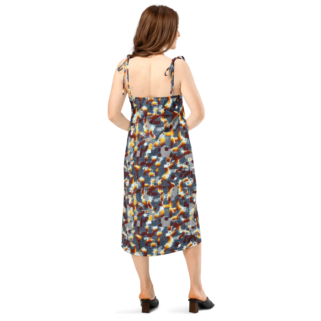 Amber Circuit on Slip Dress — Back
