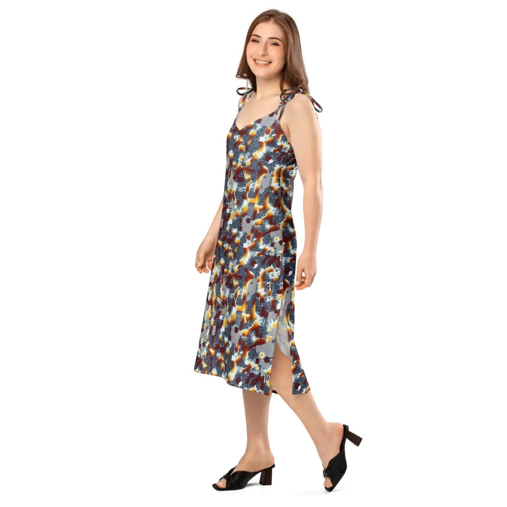 Amber Circuit on Slip Dress — Left Front