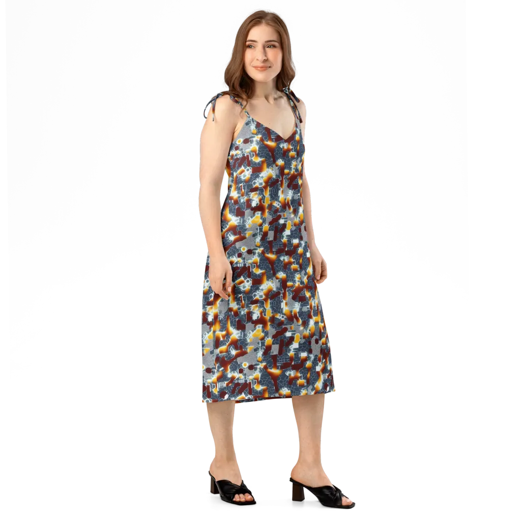 Amber Circuit on Slip Dress — Right Front