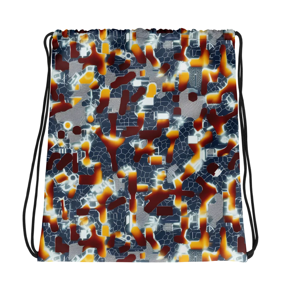 Amber Circuit on Drawstring Bag — Photo
