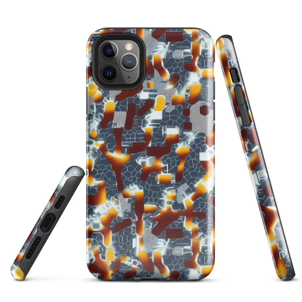 Amber Circuit on Tough Case for iPhone® — Front