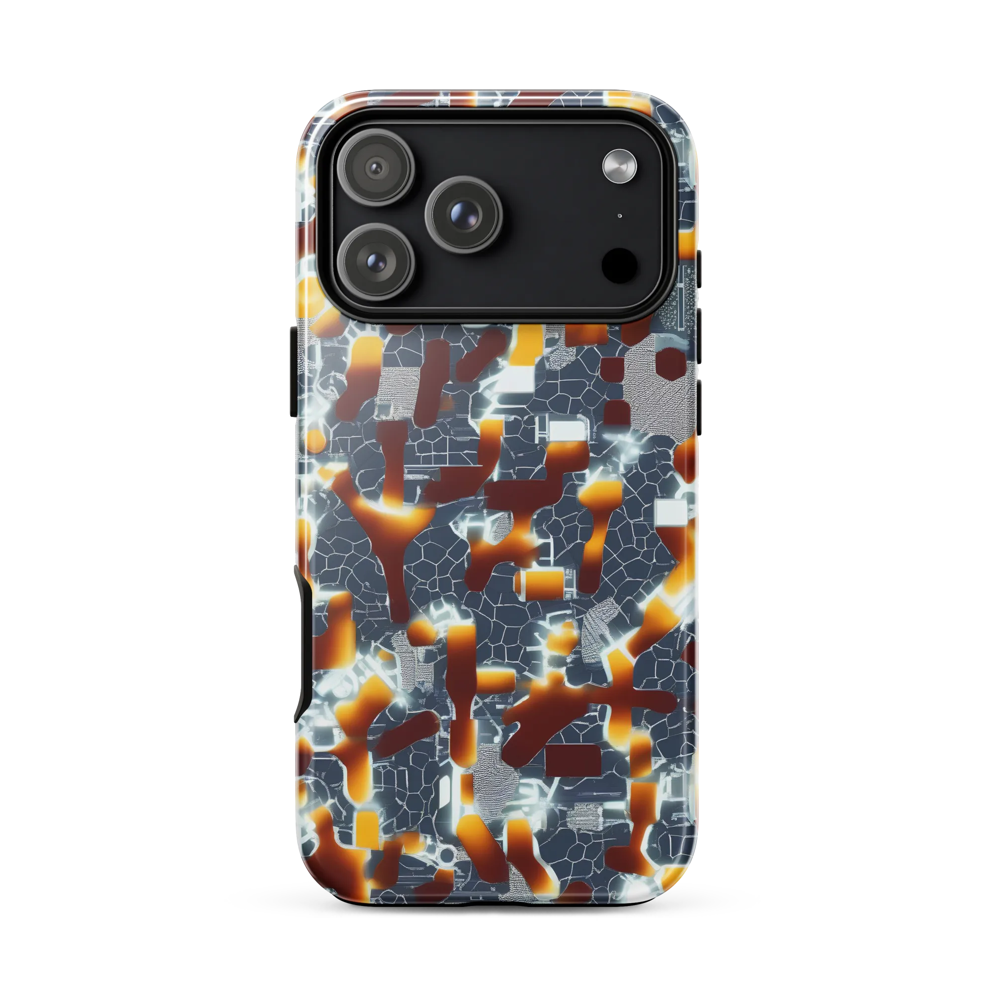 Amber Circuit on Tough Case for iPhone® — Front