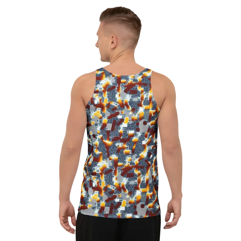 Amber Circuit on Men's Tank Top — Back