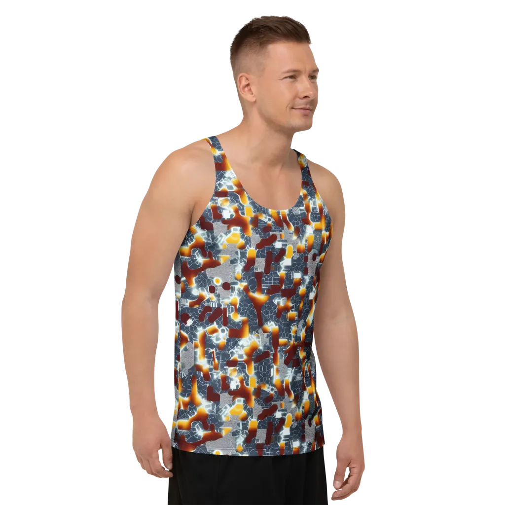 Amber Circuit on Men's Tank Top — Right Front