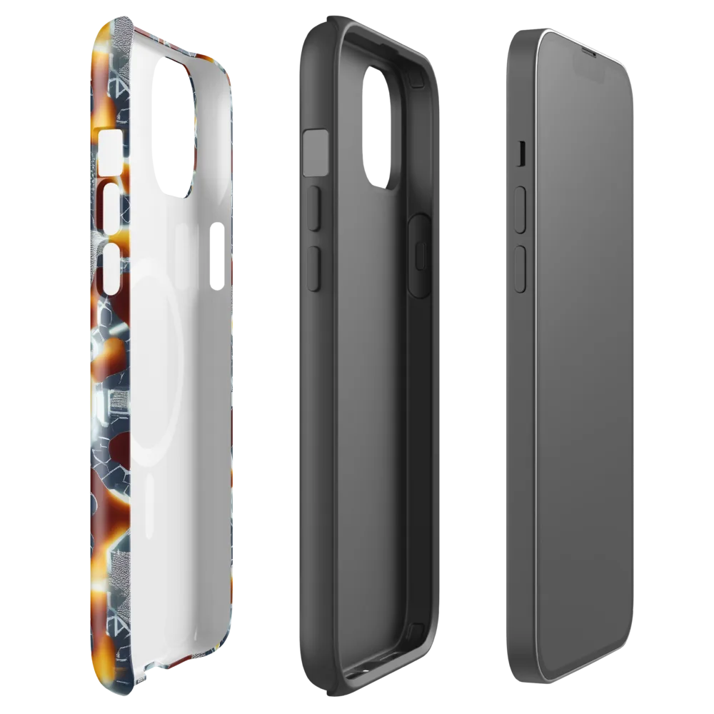 Amber Circuit on MagSafe Tough Case for iPhone® — Front