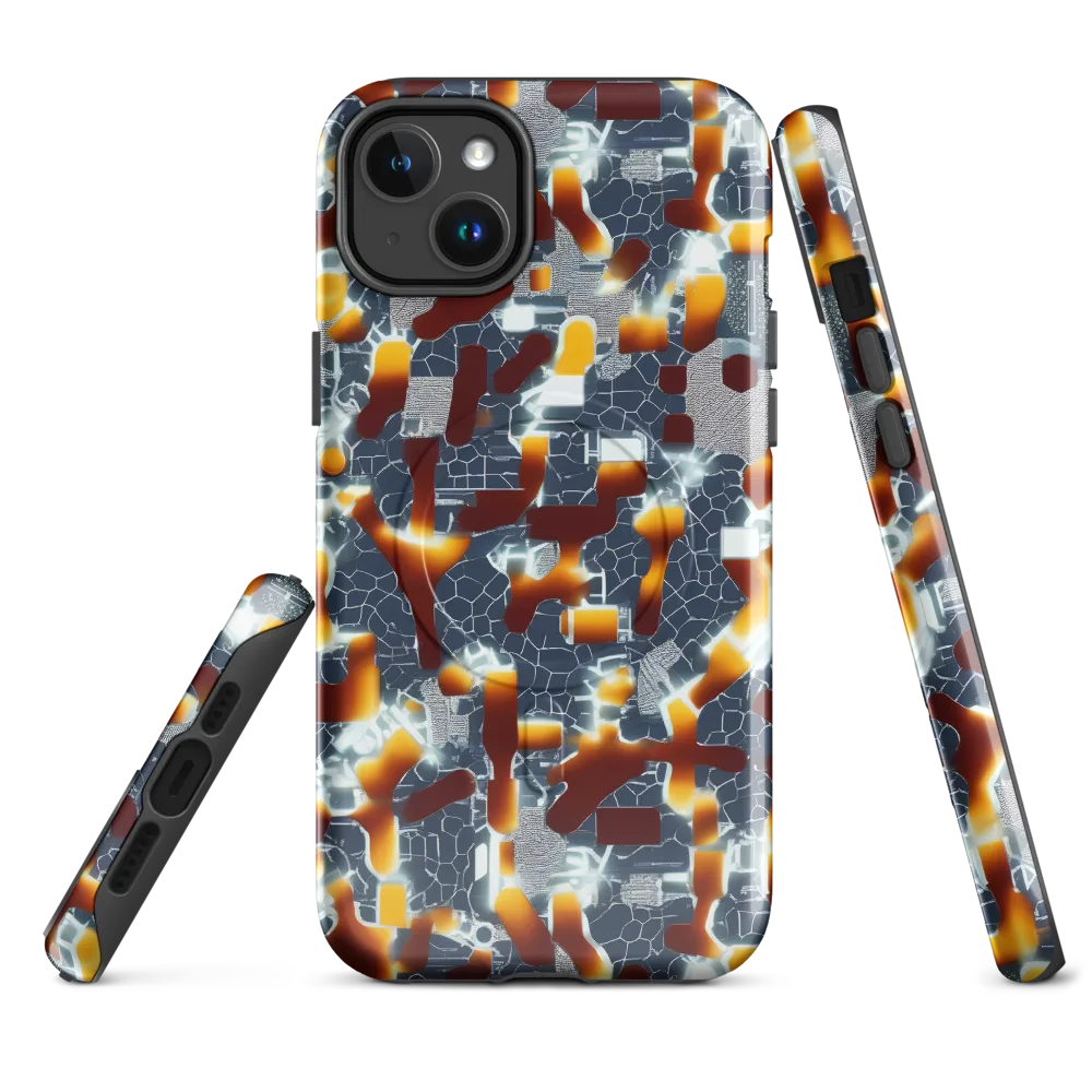 Amber Circuit on MagSafe Tough Case for iPhone® — Front