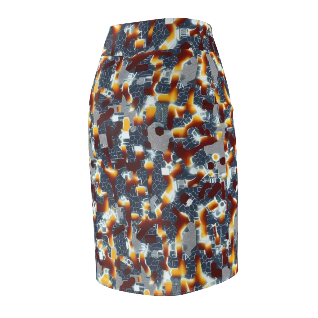 Amber Circuit on Pencil Skirt — Back Side