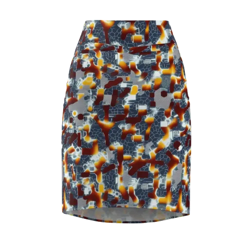 Amber Circuit on a Pencil Skirt