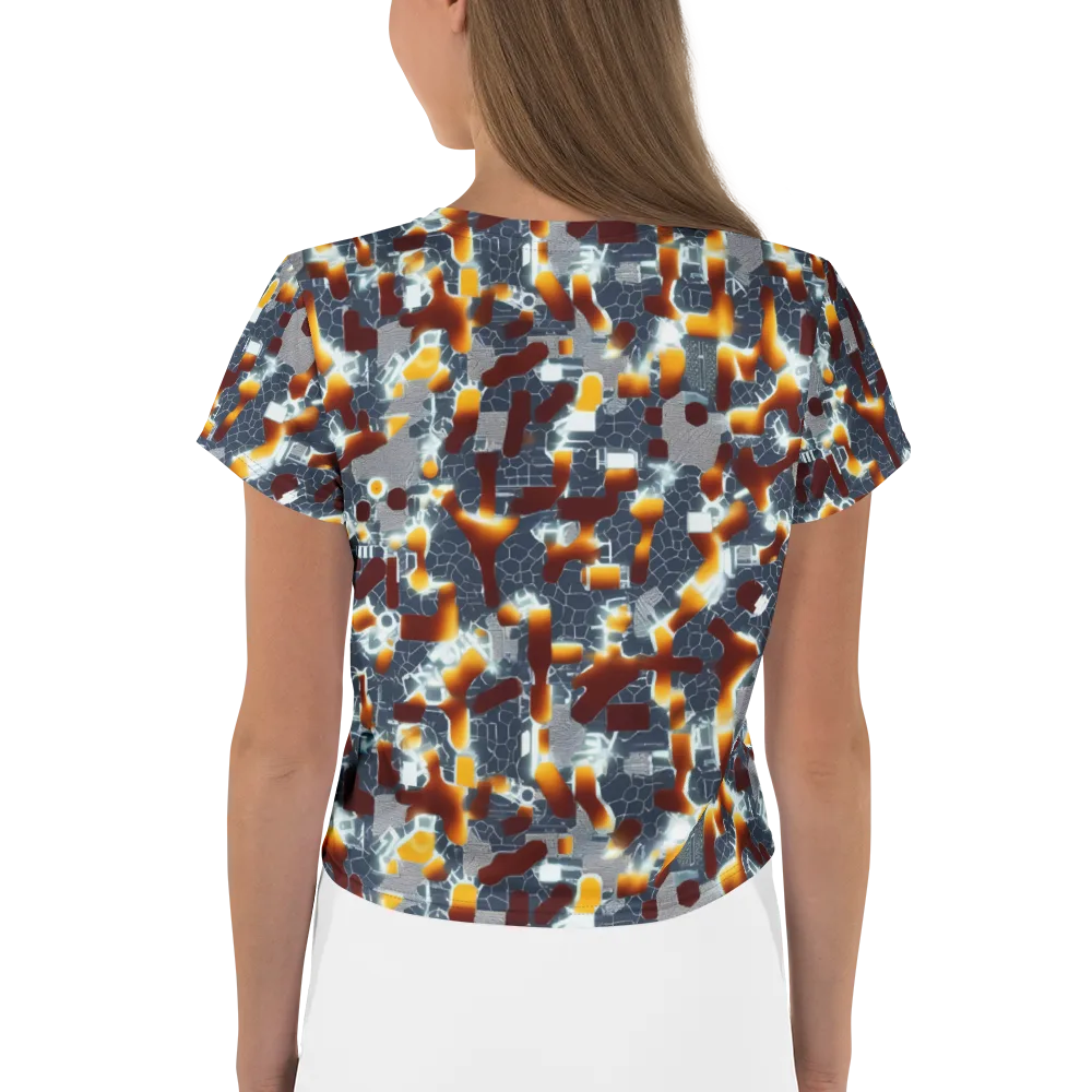 Amber Circuit on Crop Tee — Back