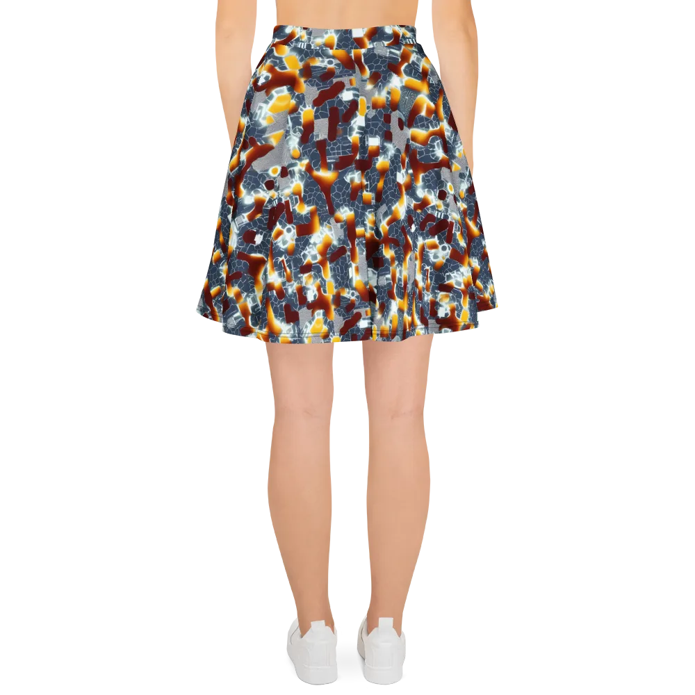 Amber Circuit on Skater Skirt — Back