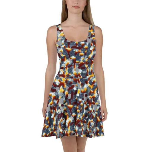 Amber Circuit on a Skater Dress