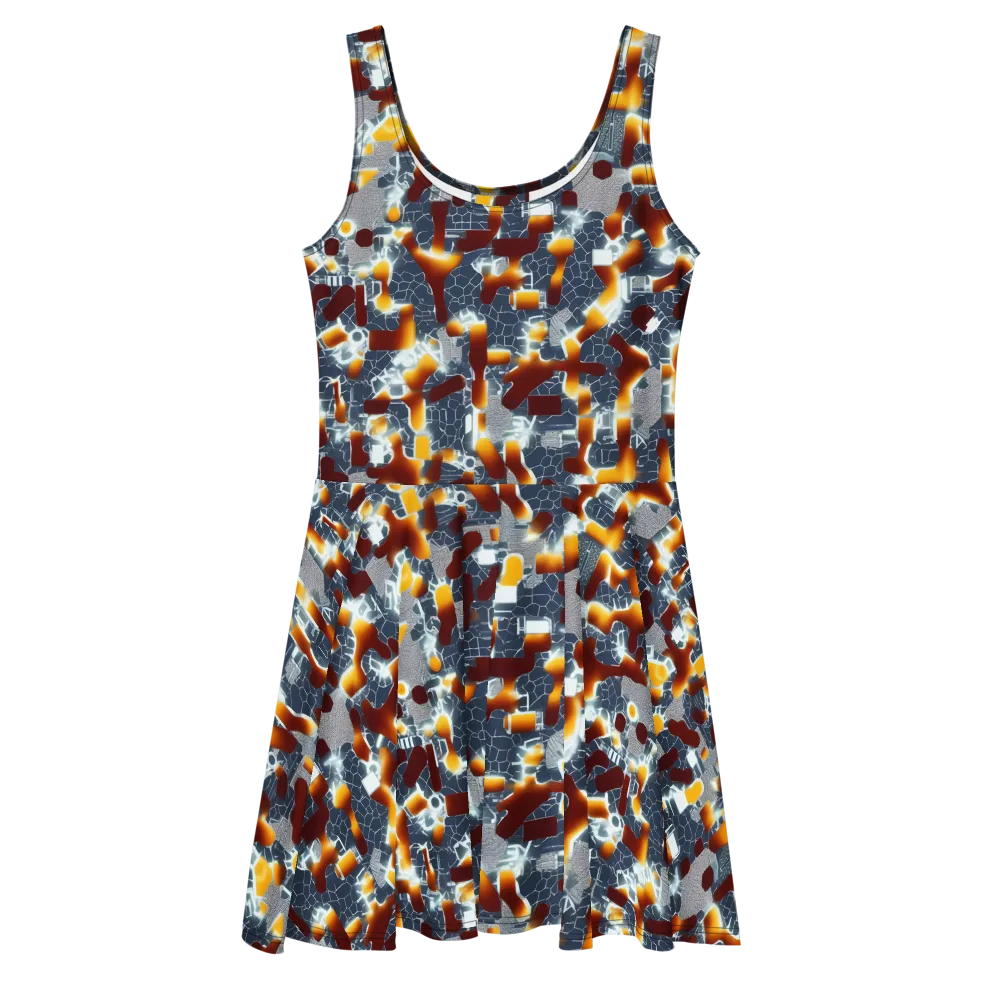 Amber Circuit on Skater Dress — Front