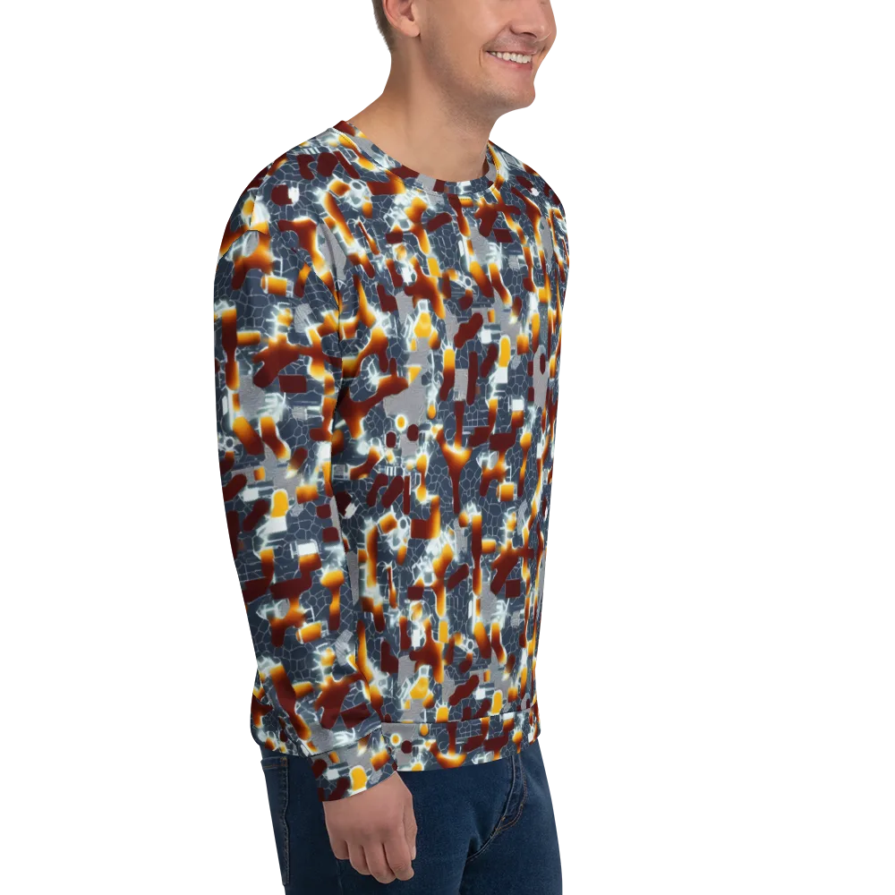 Amber Circuit on Sweatshirt — Right Front