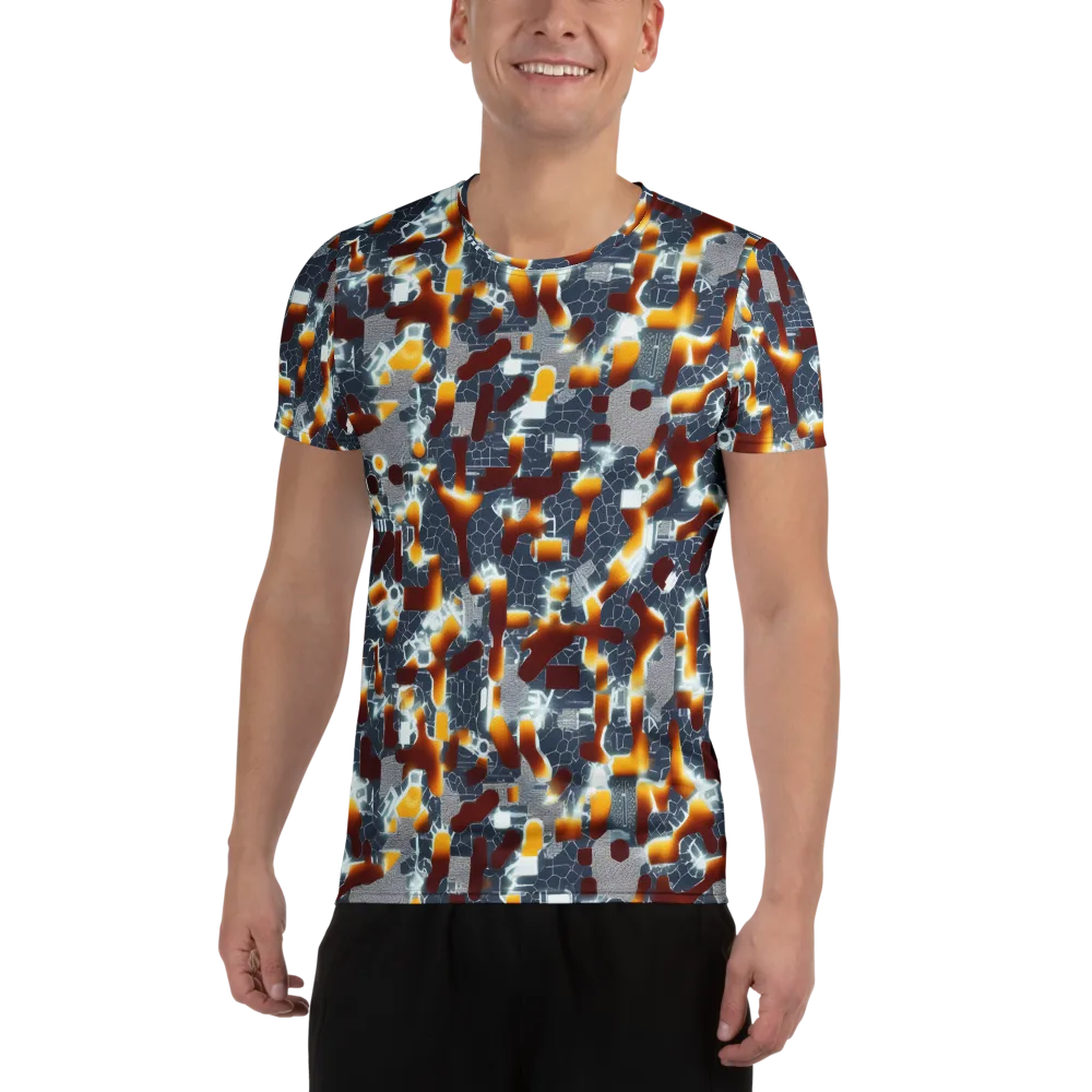 Amber Circuit on Men's Athletic T-Shirt — Front