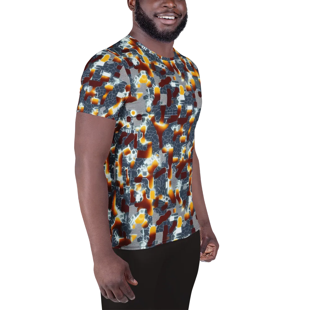 Amber Circuit on Men's Athletic T-Shirt — Right