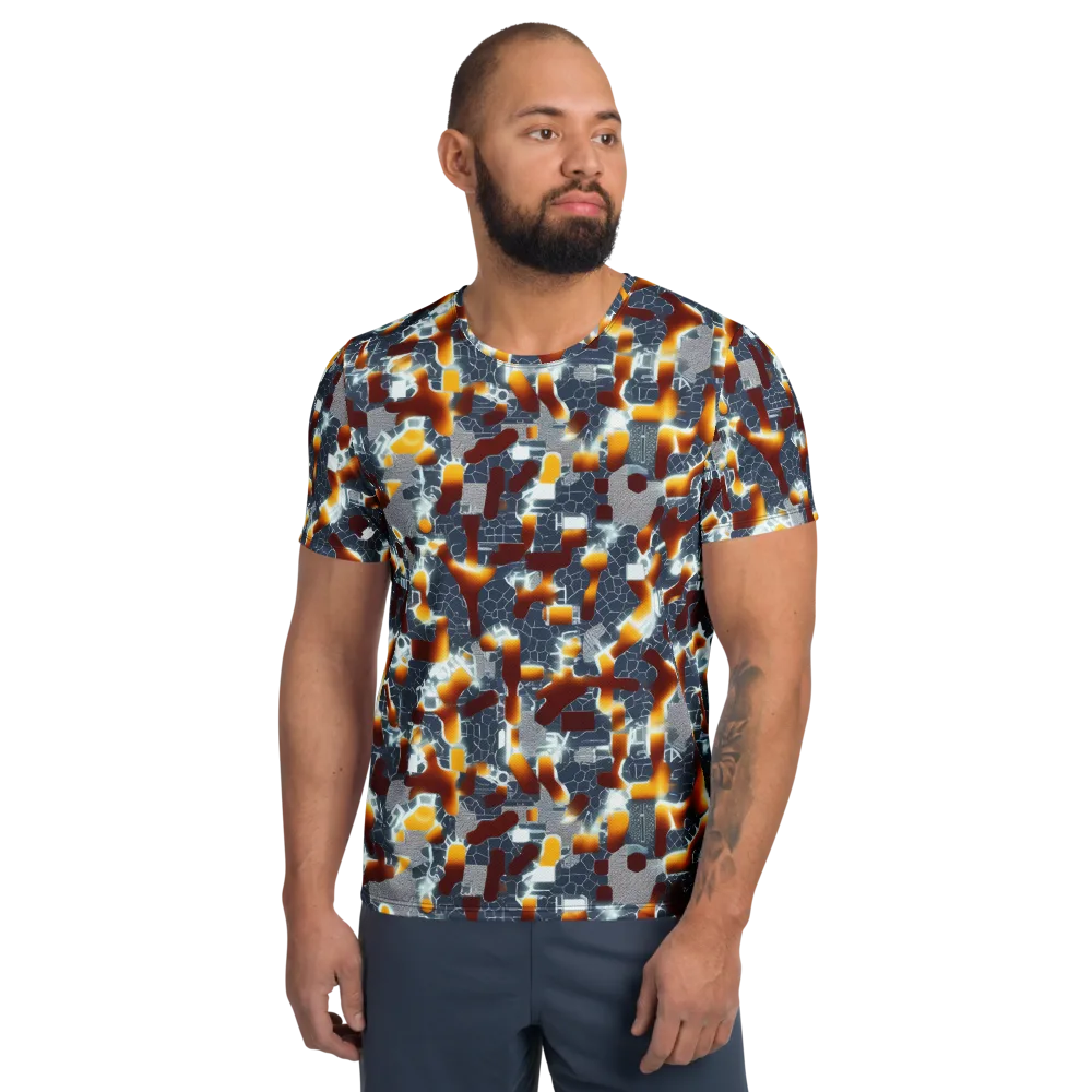 Amber Circuit on Men's Athletic T-Shirt — Front
